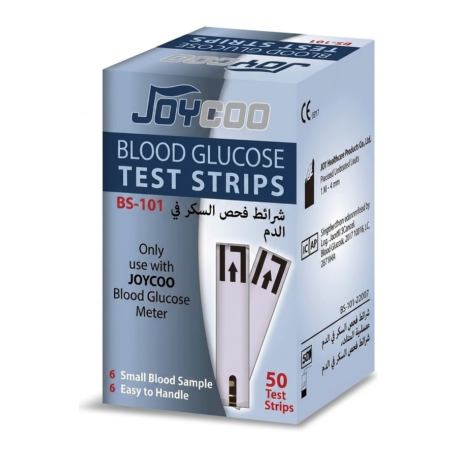 شرائح فحص سكر الدم JOYCOO BS-101 – 50 شريحة